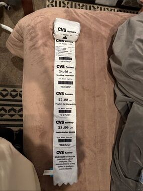 Bark White Long Receipt-Style Plush Dog Toy